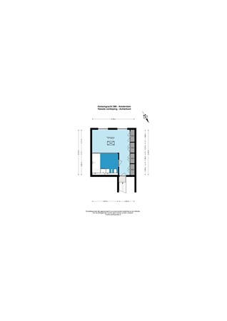 Plattegrond - Keizersgracht 584-586, 1017 EN Amsterdam - 215_217_Keizersgracht 586 - Amsterdam - Tweede verdieping - Achterkant - 2D.jpg